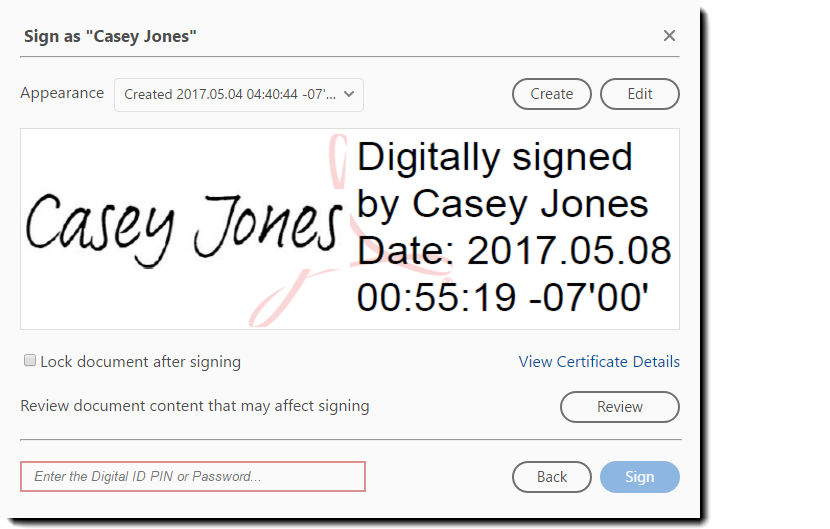 Use digital signatures